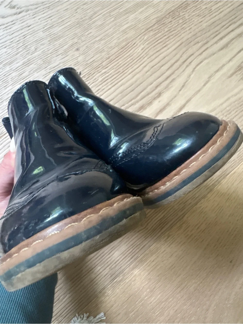 Zara navy boots size 9